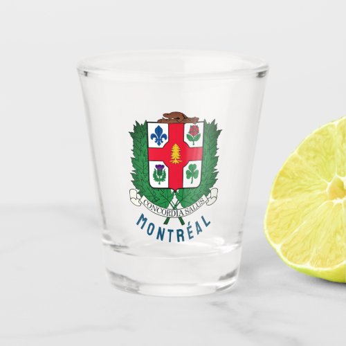 Coat of Arms of Montral CANADA Shot Glass