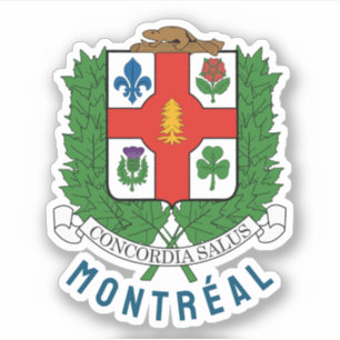 Coat of Arms of Montreal, CANADA Sticker