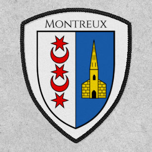 Coat of arms of Montreux, Switzerland Patch