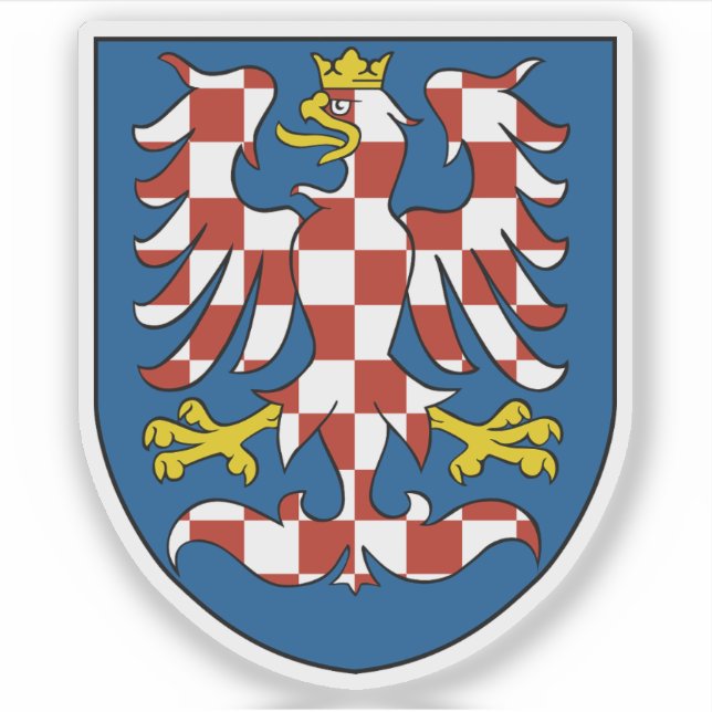 Coat of arms of Moravia, historical region Sticker (Front)