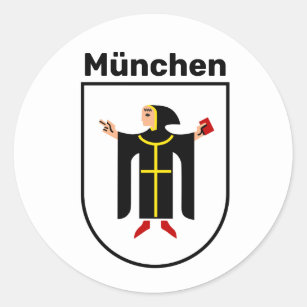 Coat of Arms of Munich Classic Round Sticker