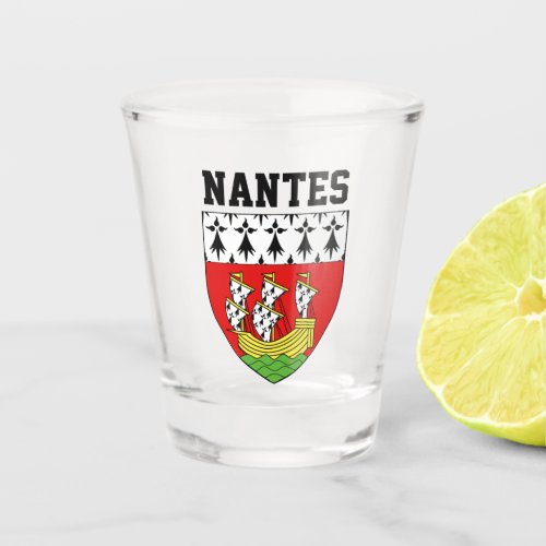 Coat of Arms of Nantes France Shot Glass