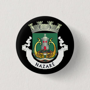 Coat of Arms of Nazaré, Portugal Button