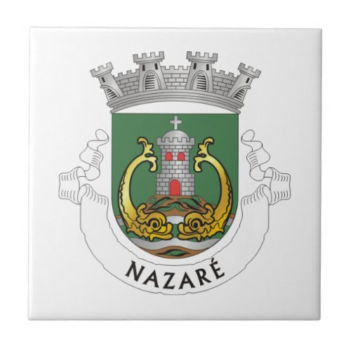 Coat of Arms of Nazar Portugal Ceramic Tile
