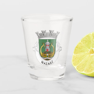 Coat of Arms of Nazaré, Portugal Shot Glass