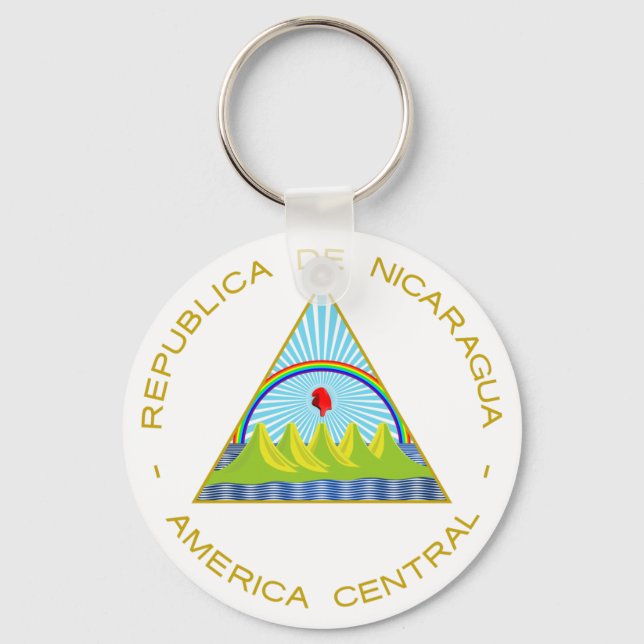 Coat of arms of Nicaragua Keychain (Front)