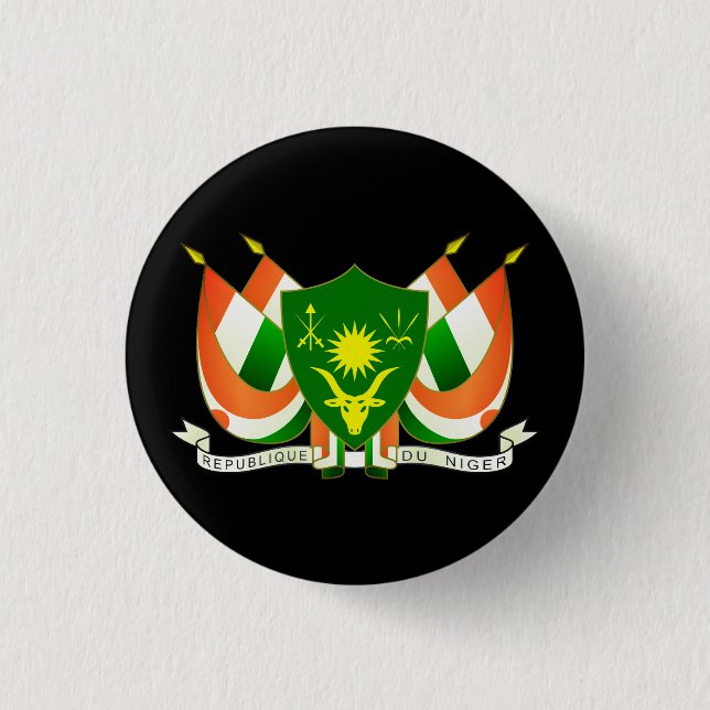 Coat of Arms of Niger Button (Front)