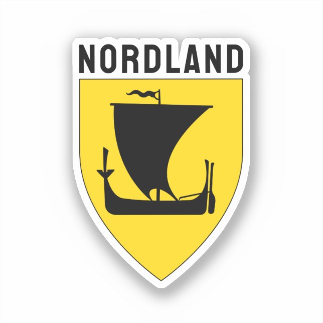 Coat of Arms of Nordland fylke - NORWAY Sticker (Front)
