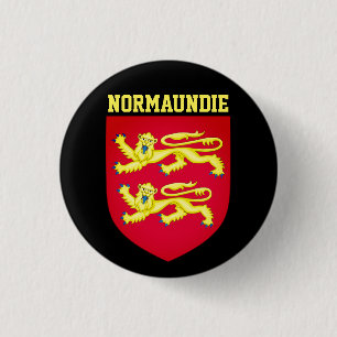 Coat of Arms of Normandy - FRANCE Button