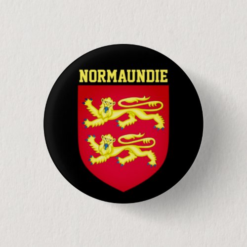 Coat of Arms of Normandy _ FRANCE Button