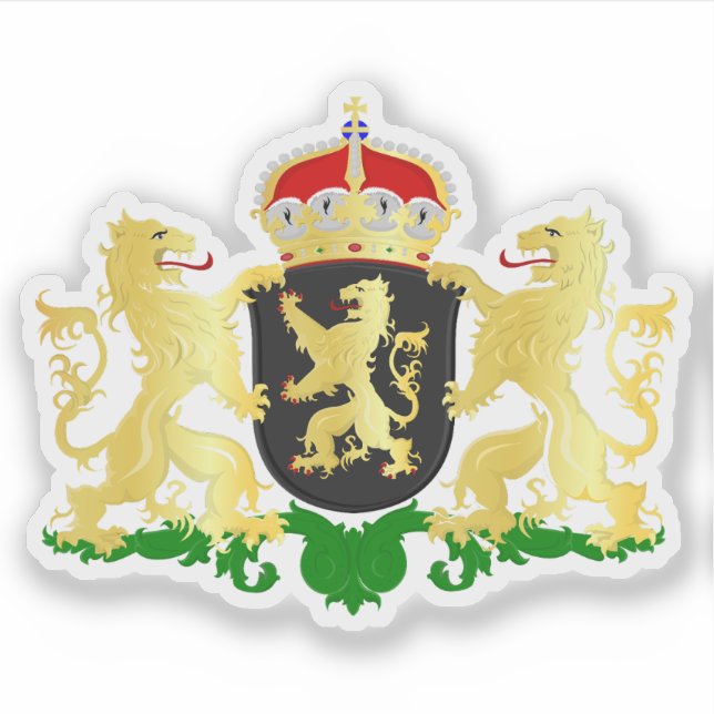 Coat of arms of North Brabant, the Netherlands Sticker (Front)