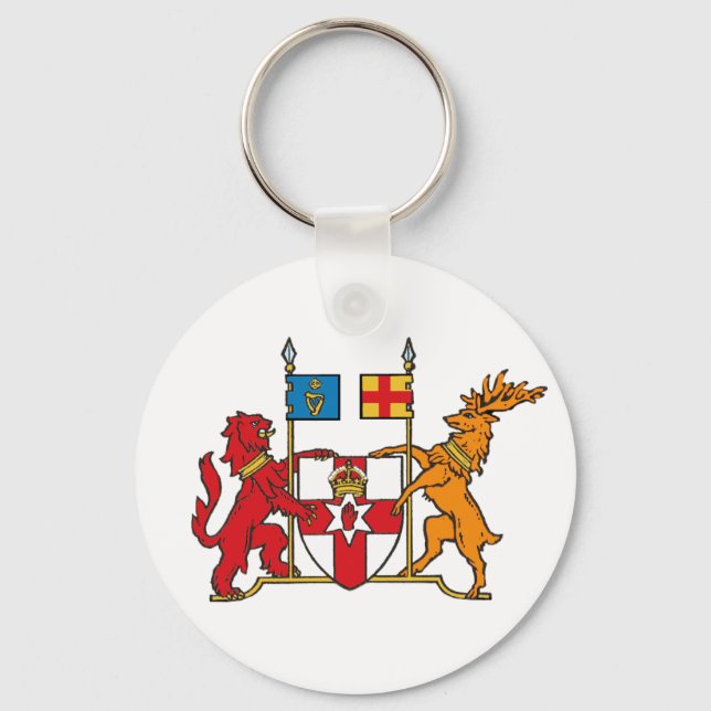 Coat of Arms of Northern Ireland Keychain (Front)