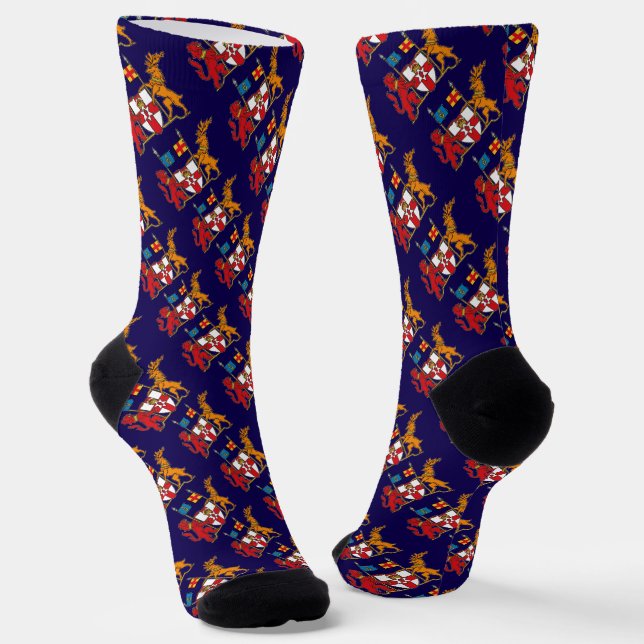 Coat of Arms of Northern Ireland Socks (Angled)