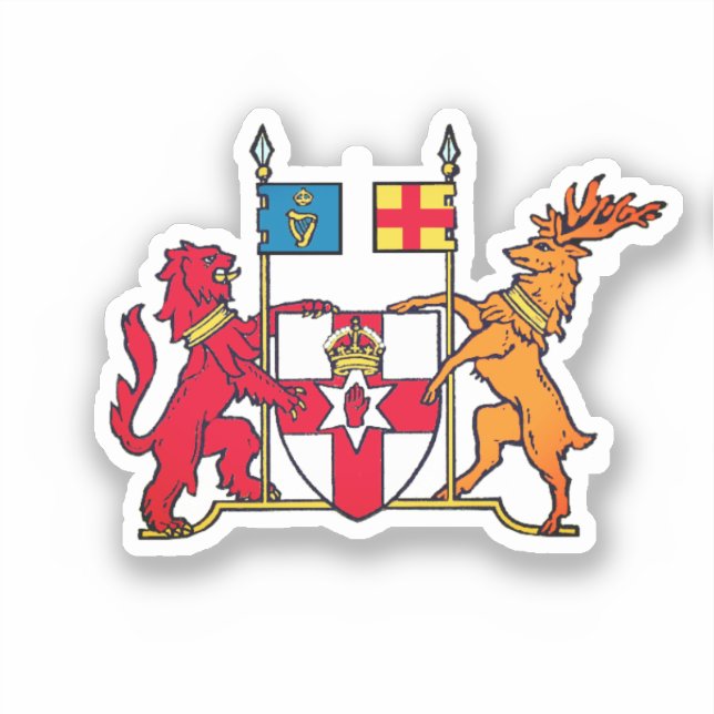 Coat of Arms of Northern Ireland Sticker (Front)