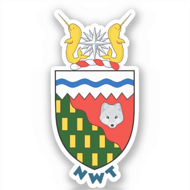Coat of arms of Northwest Territories - CANADA Sticker (Front)