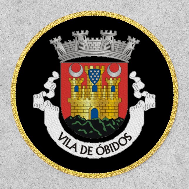 Coat of Arms of Óbidos, Portugal Patch (Front)