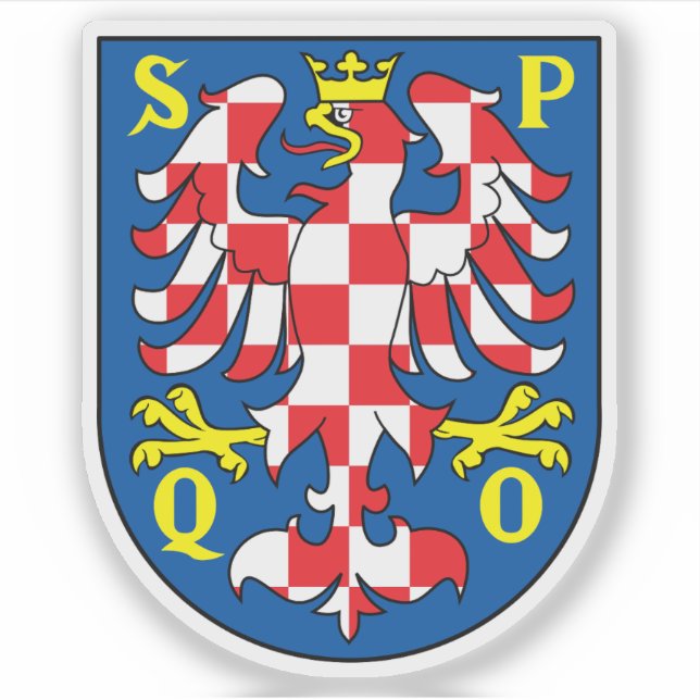 Coat of arms of Olomouc, Czech Republic Sticker (Front)