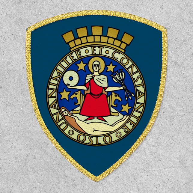 Coat of Arms of Oslo, Norway Patch (Front)