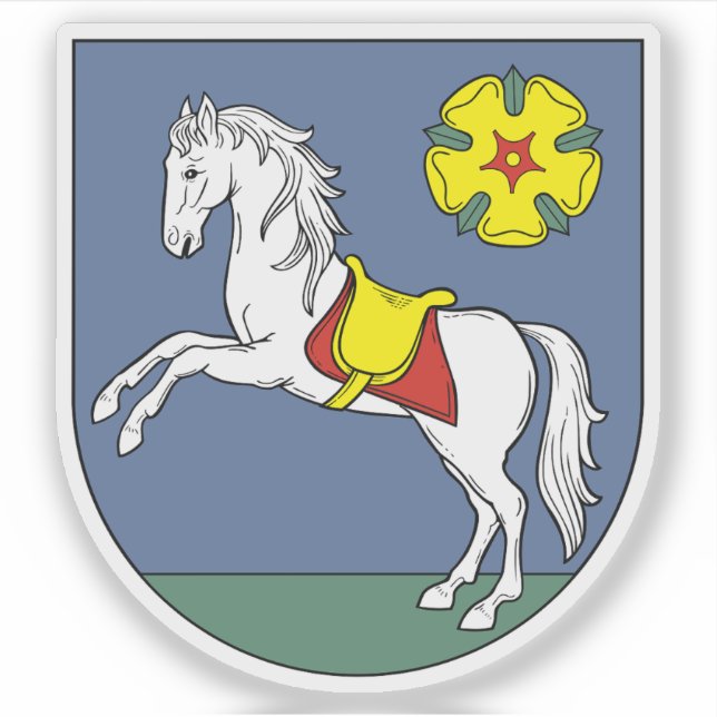Coat of arms of Ostrava, Czech Republic Sticker (Front)