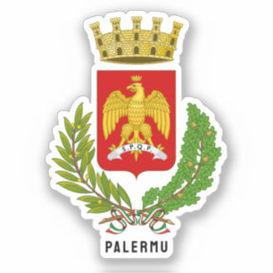 Coat of arms of Palermo - city, Sicily Sticker