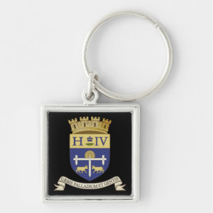 Coat of Arms of Pau, Pyrénées-Atlantiques (FRANCE) Keychain