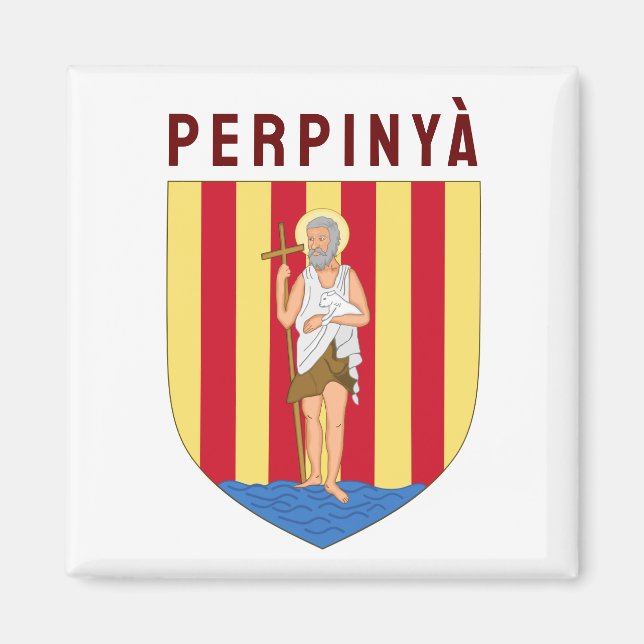 Coat of Arms of Perpignan, FRANCE Magnet (Front)