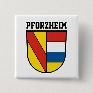 Coat of Arms of Pforzheim, Germany Button
