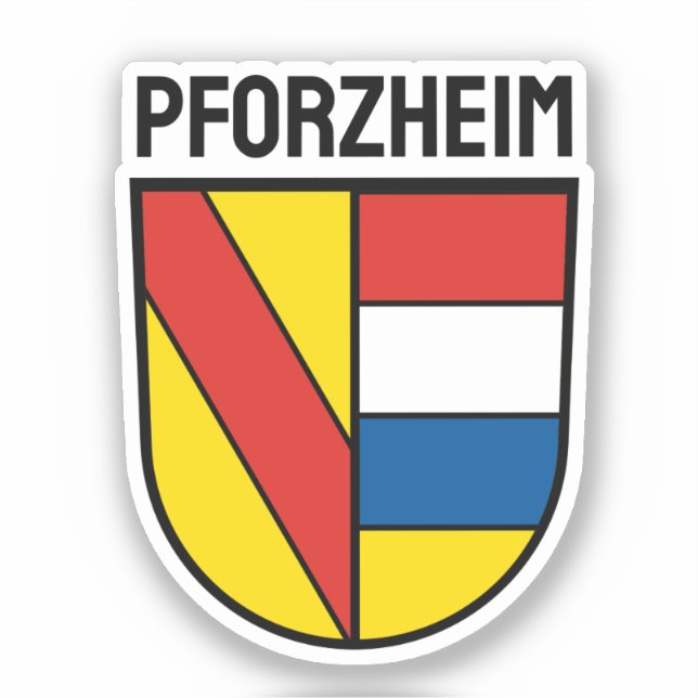 Coat of Arms of Pforzheim, Germany Sticker (Front)