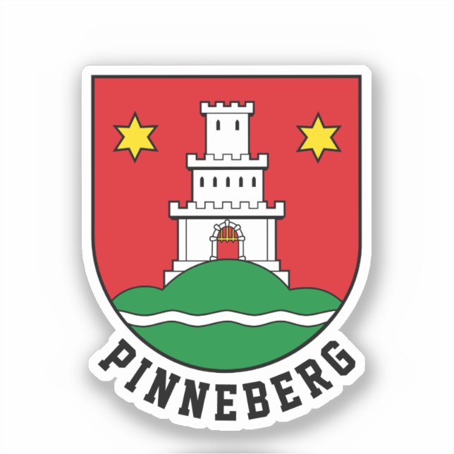 Coat of Arms of Pinneberg, Germany Sticker (Front)