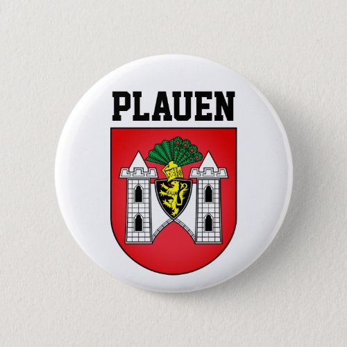 Coat of Arms of Plauen Germany Button