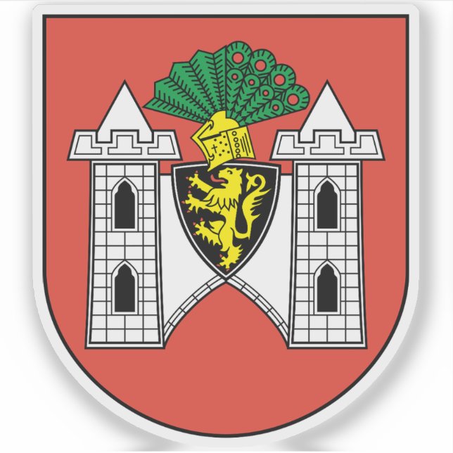 Coat of arms of Plauen, Germany Sticker (Front)