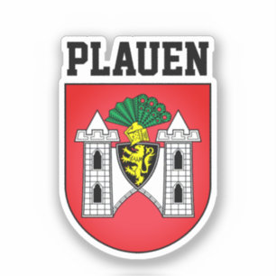 Coat of Arms of Plauen, Germany Sticker