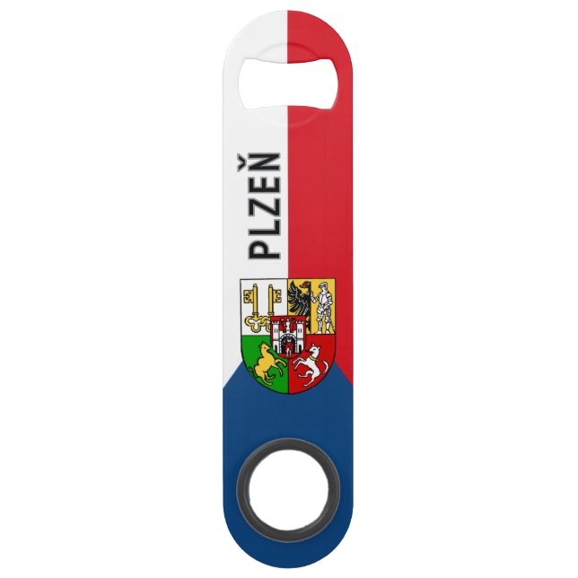 Coat of Arms of Plzeň, Czech Republic Bar Key (Front)