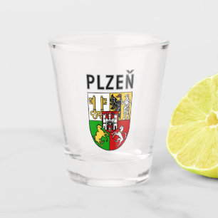 Coat of Arms of Plzeň, Czech Republic Shot Glass