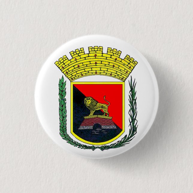 Coat of Arms of Ponce, Puerto Rico Button (Front)