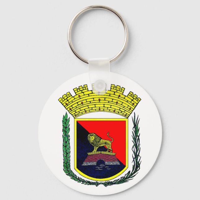 Coat of Arms of Ponce, Puerto Rico Keychain (Front)