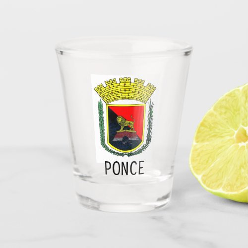 Coat of Arms of Ponce Puerto Rico Shot Glass