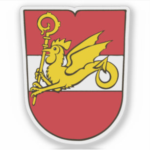 Coat of arms of Porrentruy district, Switzerland  Sticker