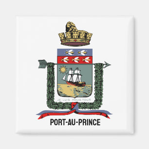 Coat of Arms of Port-au-Prince, HAITI Magnet