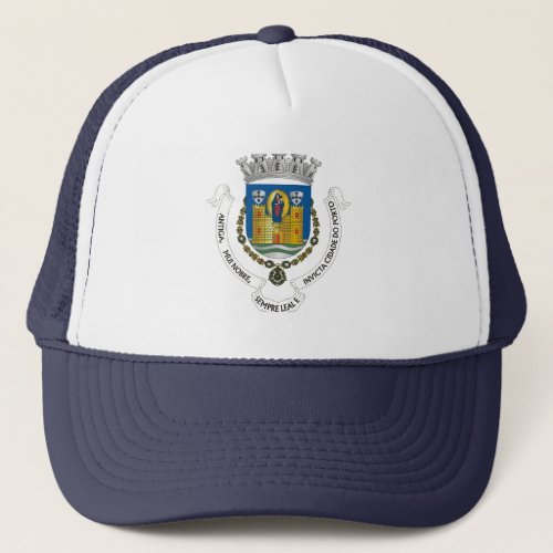Coat of Arms of Porto PORTUGAL Trucker Hat