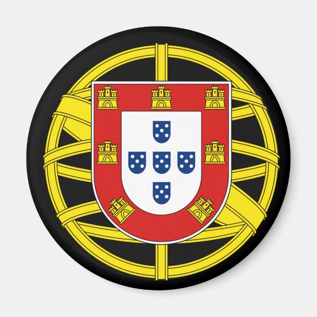 Coat of Arms of Portugal (Lesser coa) Magnet (Front)