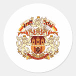 Coat of Arms of Prague Classic Round Sticker