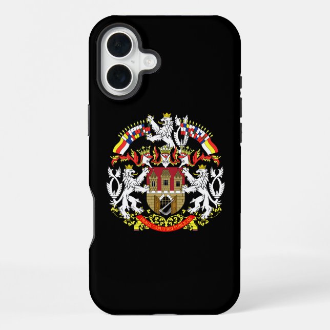 Coat of Arms of Prague Iphone Case (Back)