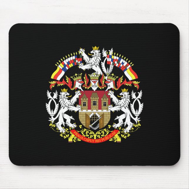 Coat of Arms of Prague Mouse Pad (Front)