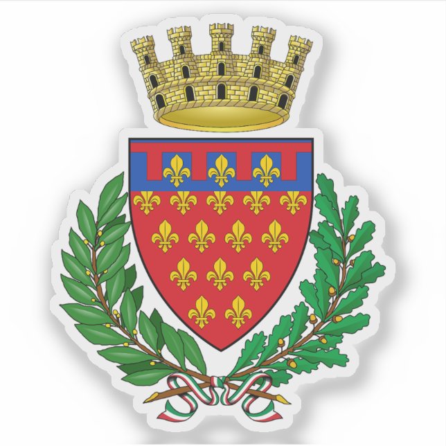 Coat of arms of Prato, Italy Sticker (Front)