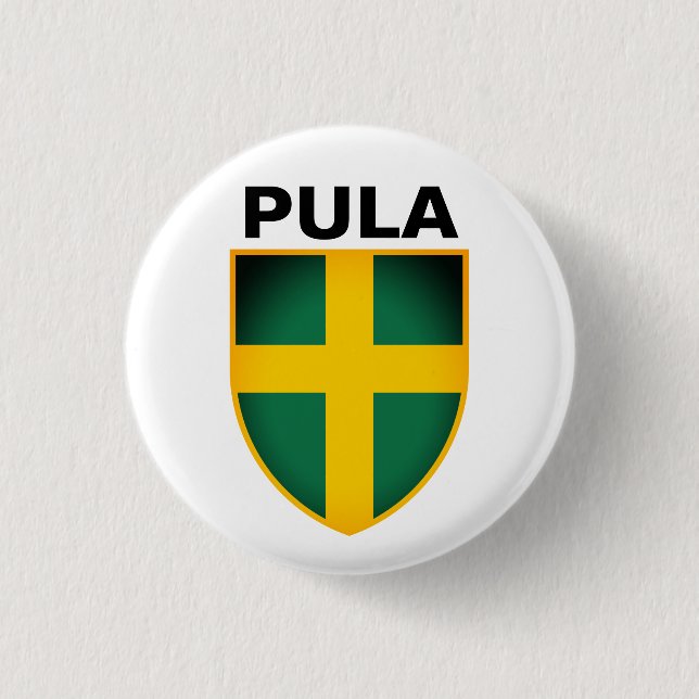 Coat of Arms of Pula (Istria), Croatia Button (Front)