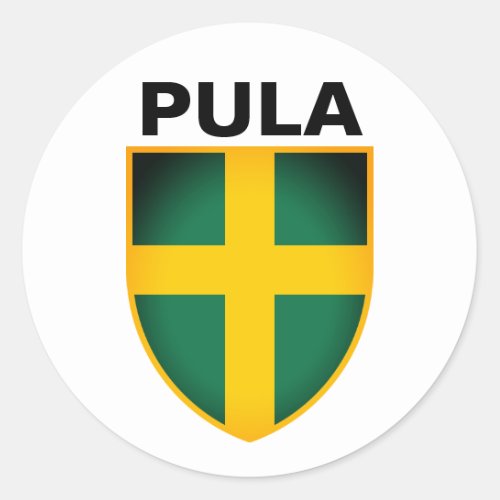 Coat of Arms of Pula Istria Croatia Classic Rou Classic Round Sticker