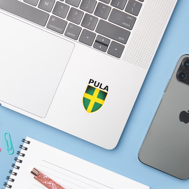 Coat of Arms of Pula (Istria), Croatia Sticker (Laptop w/ iPhone)