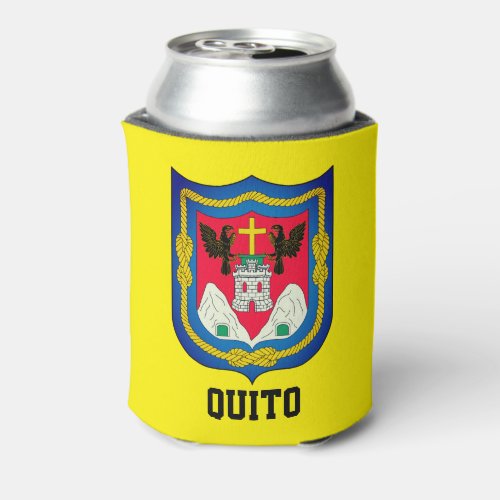 Coat of Arms of Quito Ecuador Can Cooler