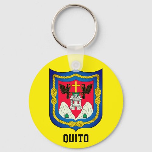 Coat of Arms of Quito Ecuador Keychain